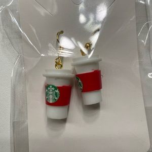 Starbucks earrings